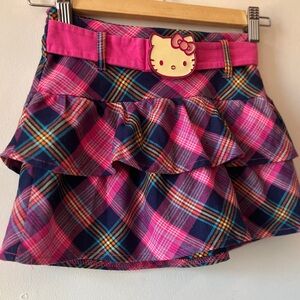 Hello Kitty Kids Skort Hello Kitty Buckle Belt Size Small